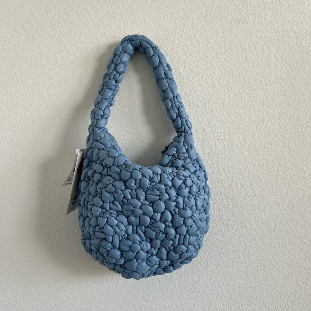 Wildfox Blue Textured Shoulder Bag